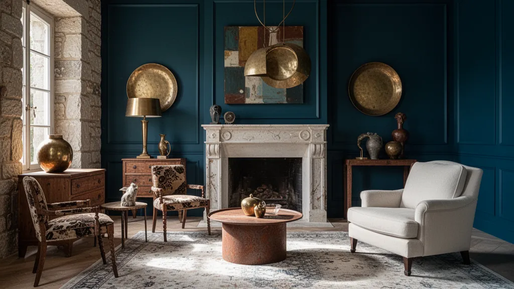 Boîtier blanc de l'alarme Qiara posé sur une console en bois dans une entrée lumineuse