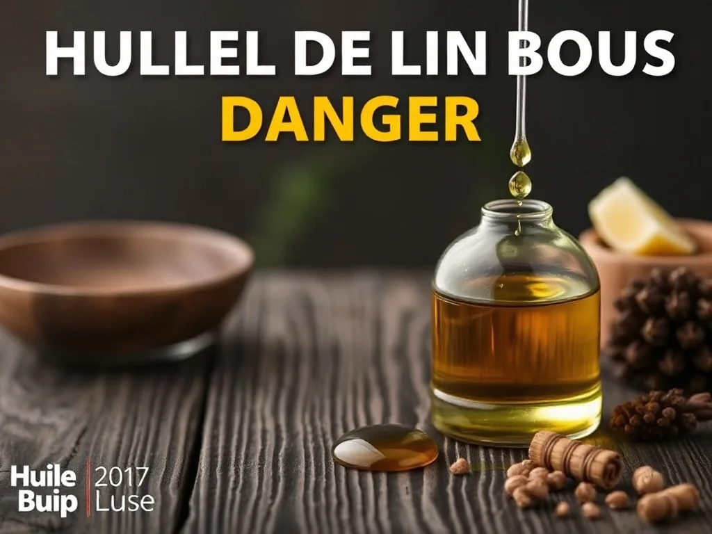 Chiffons imbibés d'huile de lin en tas, fumée s'élevant, danger d'auto-inflammation
