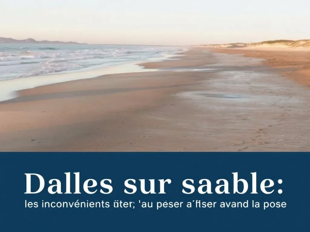 Dalles sur sable : les inconvénients à peser avant la pose