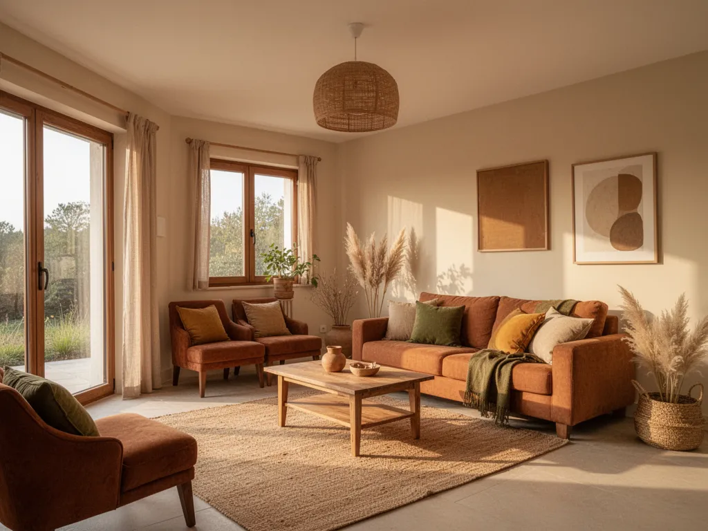 Maison bien isolée avec vue sur les murs, combles et fenêtres double vitrage pour une efficacité énergétique optimale