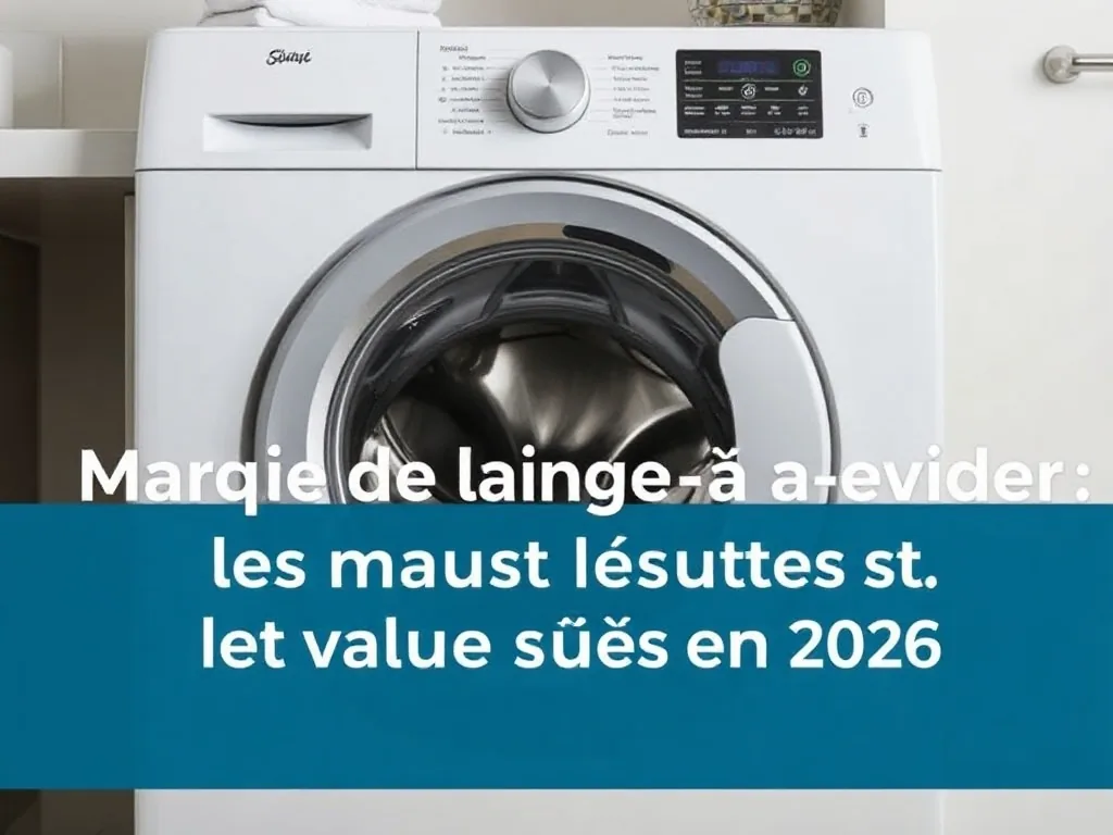 Marque de lave-linge à éviter : les mauvais élèves et les valeurs sûres en 2026