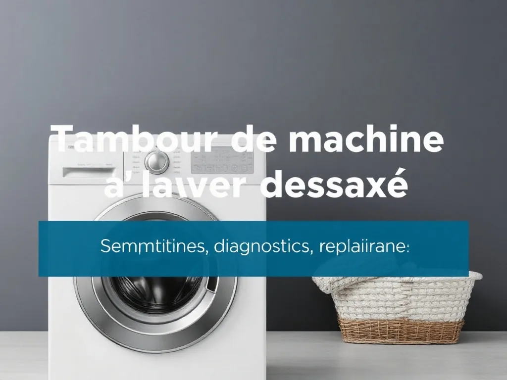 Tambour de machine à laver désaxé : symptômes, diagnostic et réparation